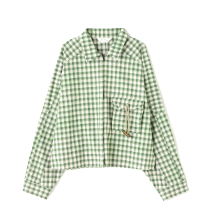 C/R CHECK SHORT ZIPUP SHIRT 画像