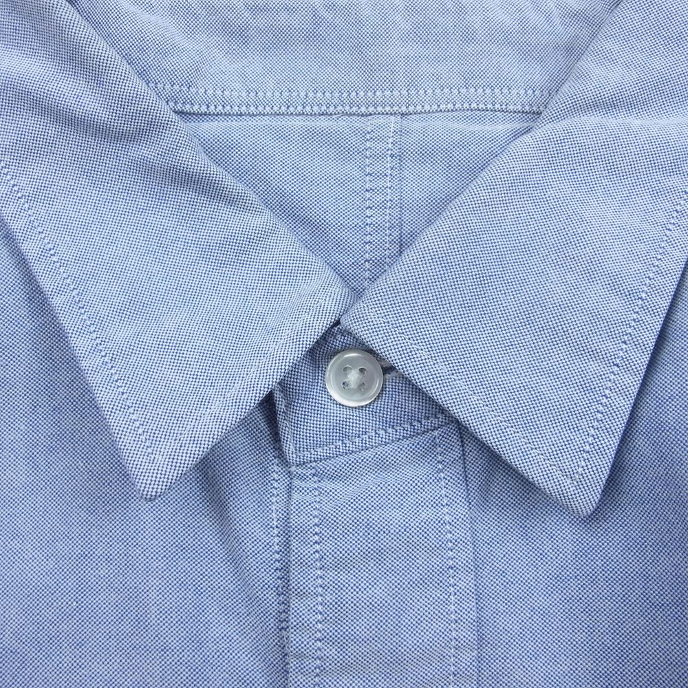 uniform experiment ユニフォームエクスペリメント UE-123078 チェック ライン 長袖 シャツ インディゴブルー系 2【中古】