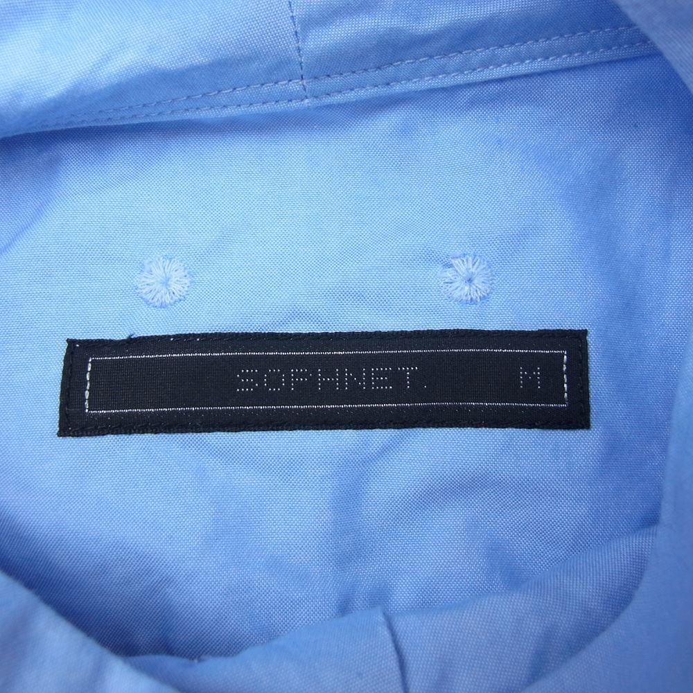 SOPHNET. ソフネット SOPH-200008 ハイネック ロングスリーブ 長袖 シャツ ブルー系 M【中古】
