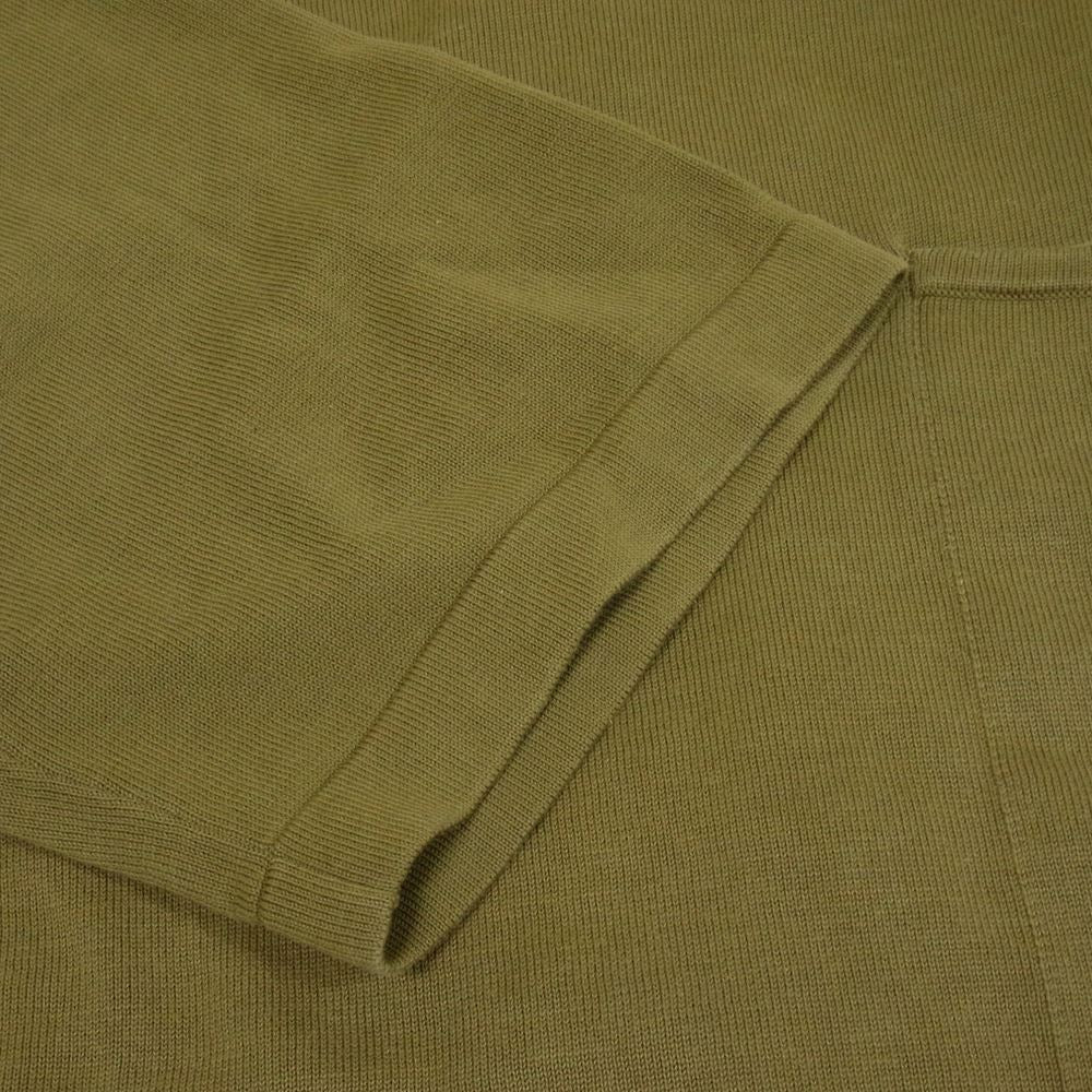 crepuscule クレプスキュール ポケット ニット 半袖 Tシャツ カーキ系 1【中古】