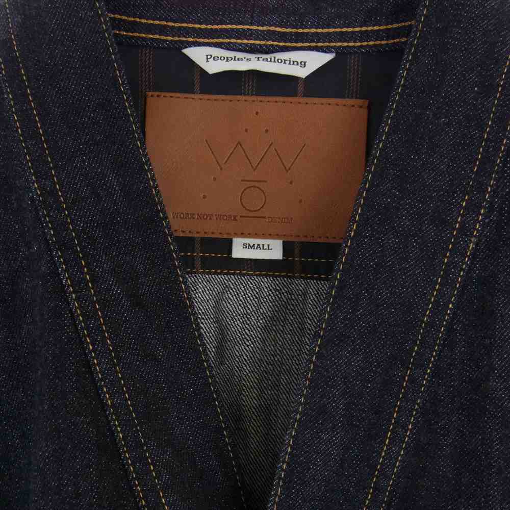 ワーク ノット ワーク uw94-17u001 デニム ジャケット G ジャン インディゴブルー系 S【中古】