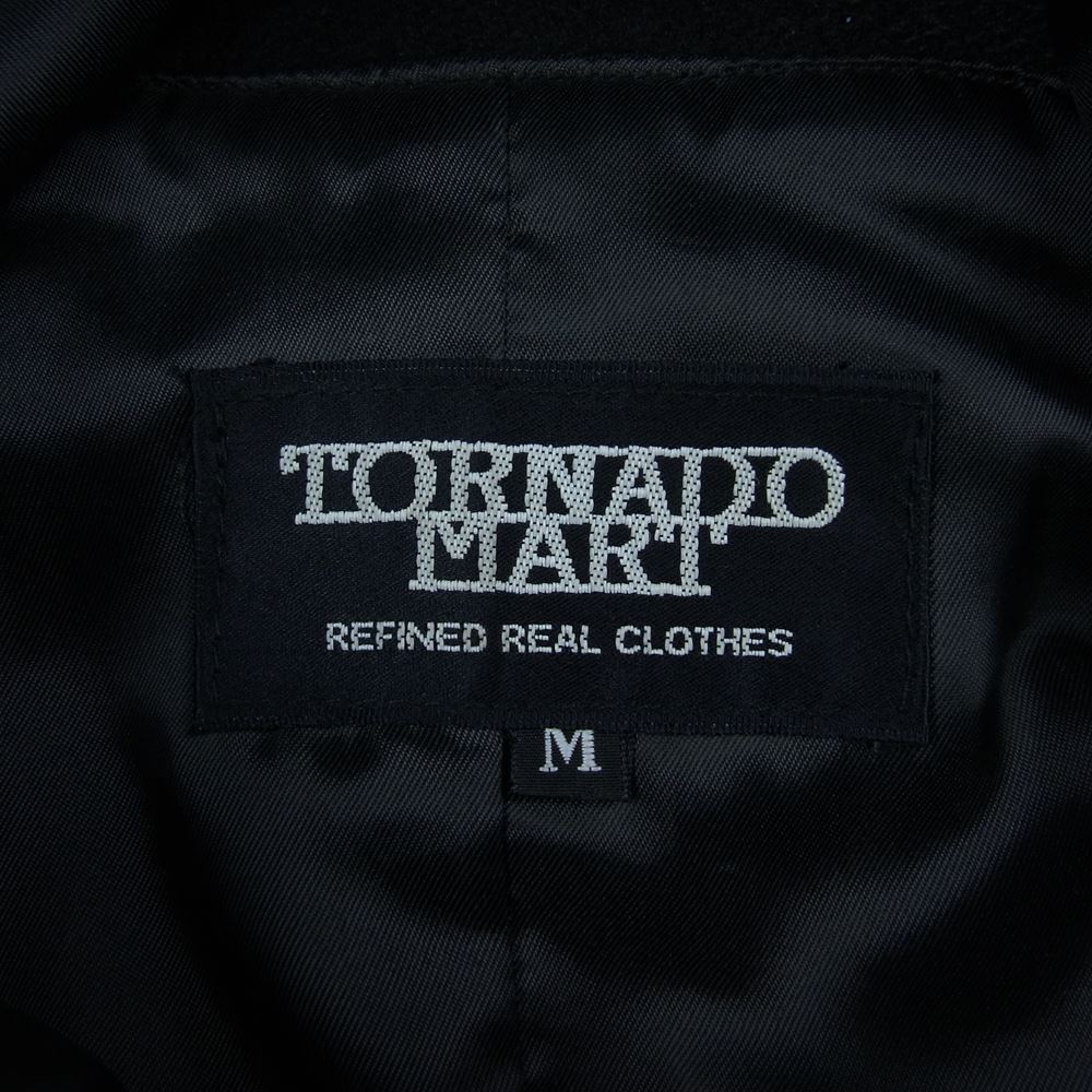 TORNADO MART トルネードマート TC-0525 ウール 比翼 ステンカラーコート ブラック系 M【中古】