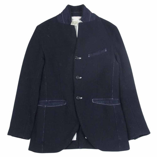 EEL イール E-14160 RATA JACKET ラタ ジャケット  ウール100％ ネイビー系 XS【中古】