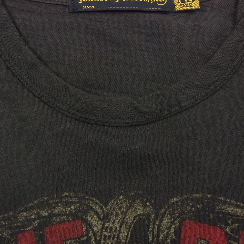 PRINT TEE プリント Tシャツ ブラウン系 XS【中古】