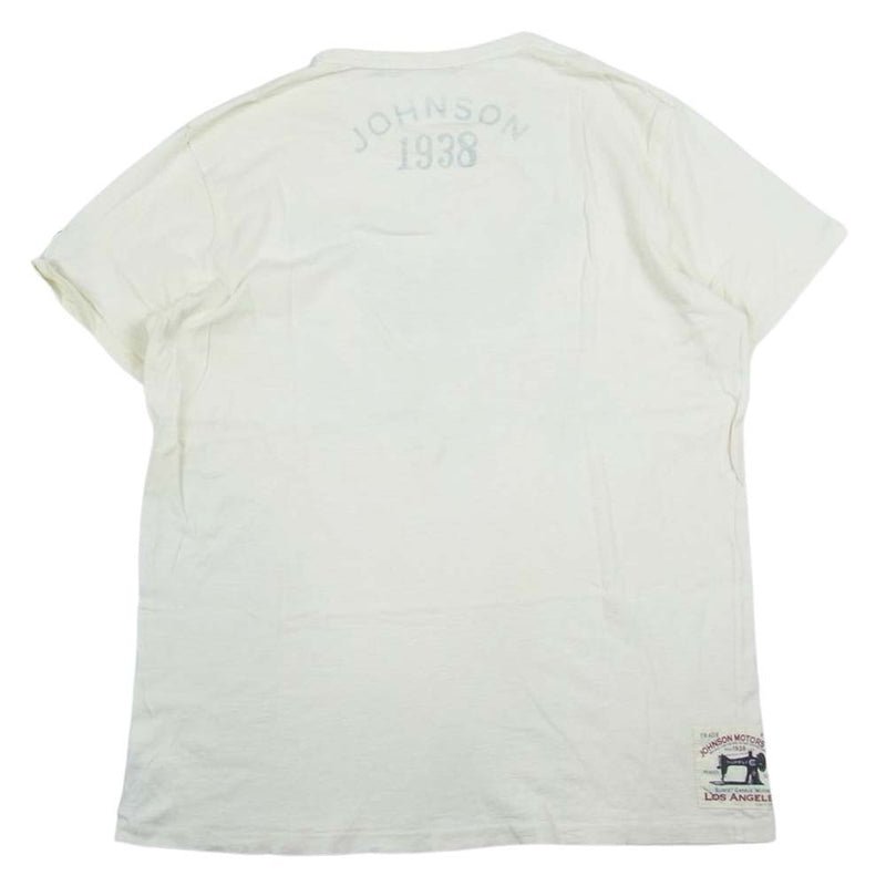 PRINT TEE プリント Tシャツ オフホワイト系 XS【中古】