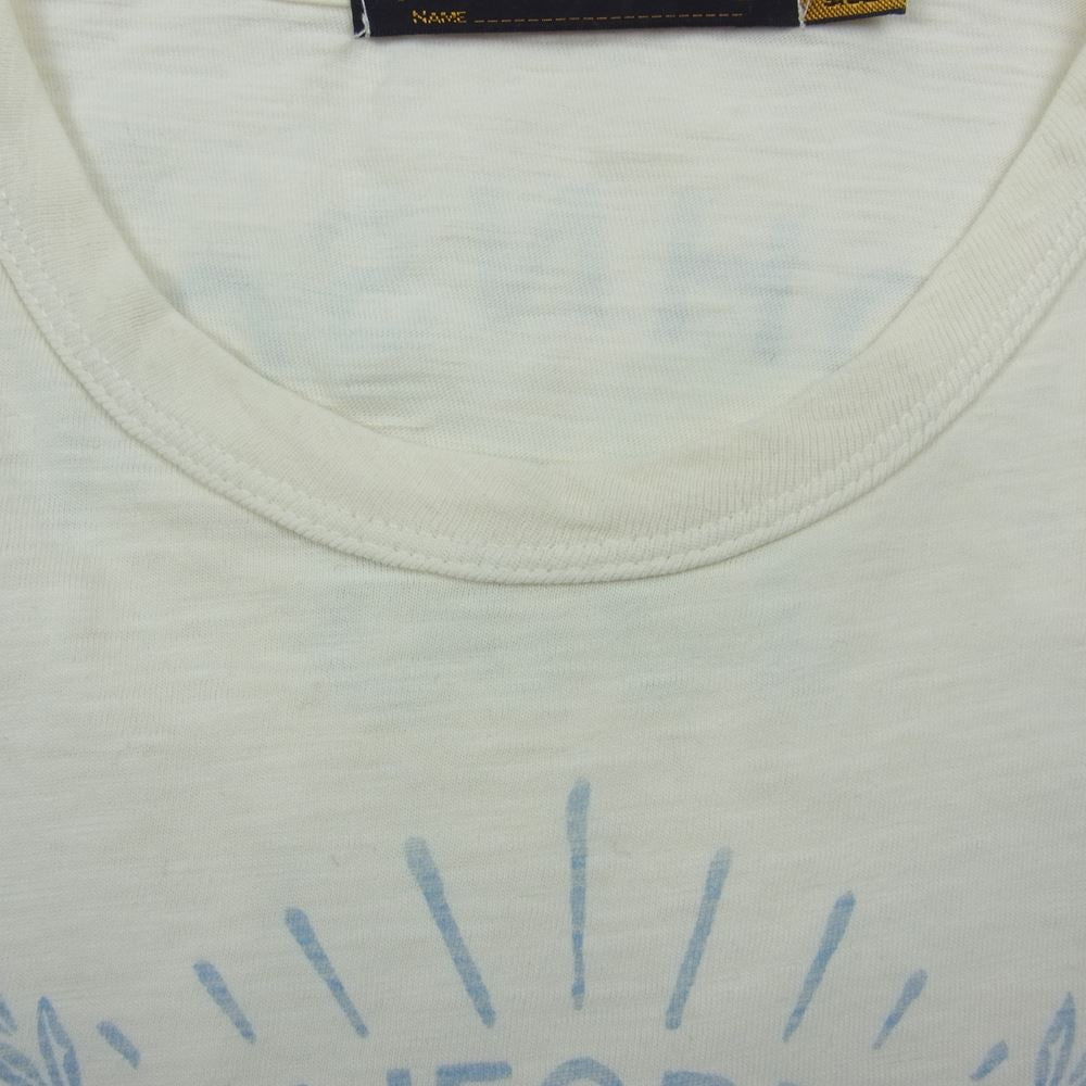 PRINT TEE プリント Tシャツ オフホワイト系 XS【中古】