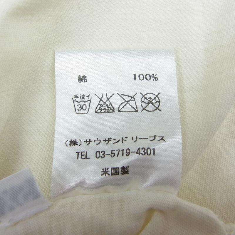 PRINT TEE プリント Tシャツ オフホワイト系 XS【中古】