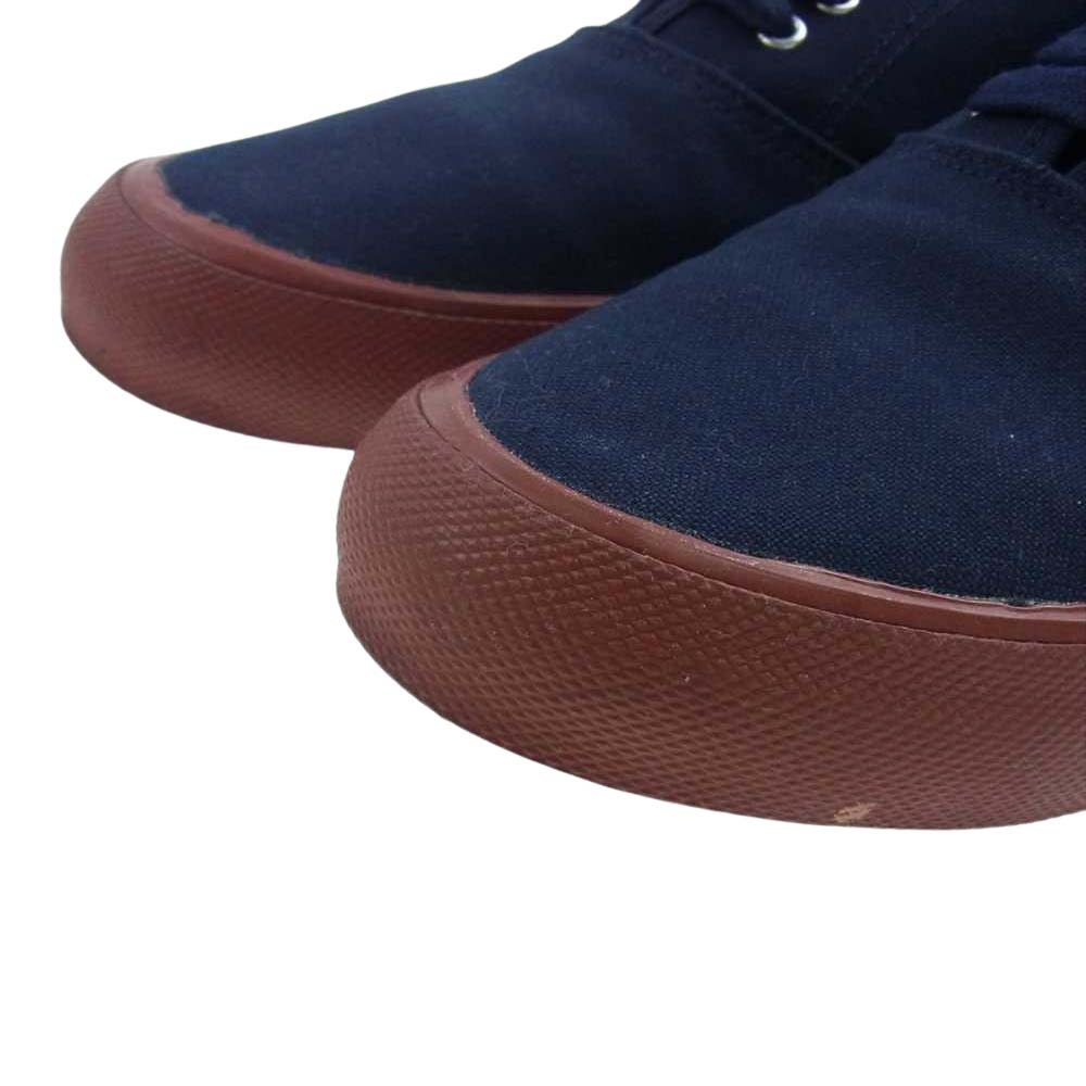 COMME des GARCONS HOMME コムデギャルソンオム キャンバス スニーカー ネイビー ネイビー系 25cm【中古】