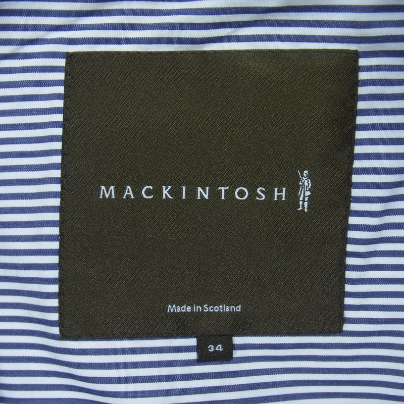 Mackintosh マッキントッシュ 国内正規品 英国製 YL リネン コットン トレンチ チャコール系 34【中古】