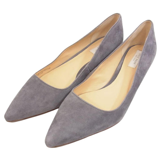 COLE HAAN コールハーン ポインテッドトゥ スエード パンプス  グレー系 5 1/2B【美品】【中古】