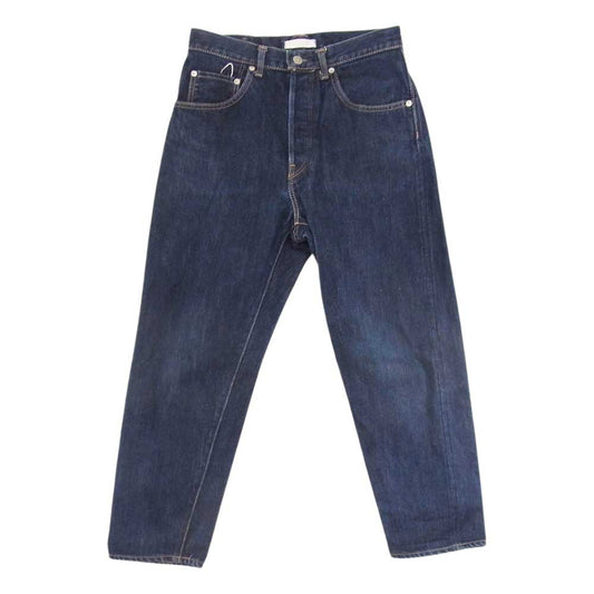 ハツキ テーパード デニム パンツ インディゴブルー系 O【中古】