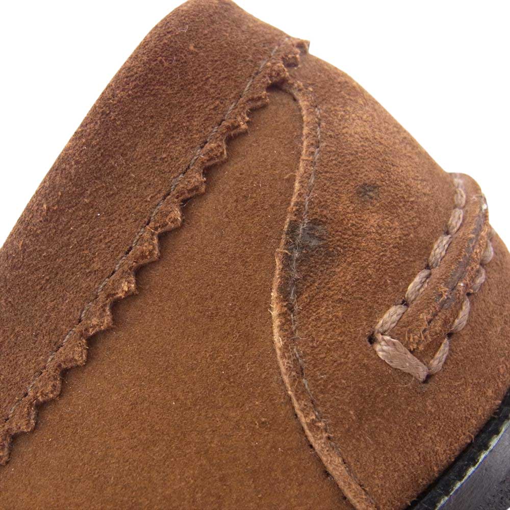 ETRO エトロ スエード ドライビング シューズ ローファー スリッポン ブラウン系 7.5【中古】