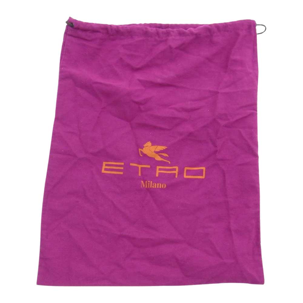 ETRO エトロ スエード ドライビング シューズ ローファー スリッポン ブラウン系 7.5【中古】