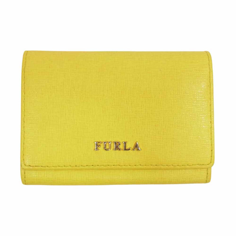 Furla フルラ スモールウォレット イエロー系【中古】