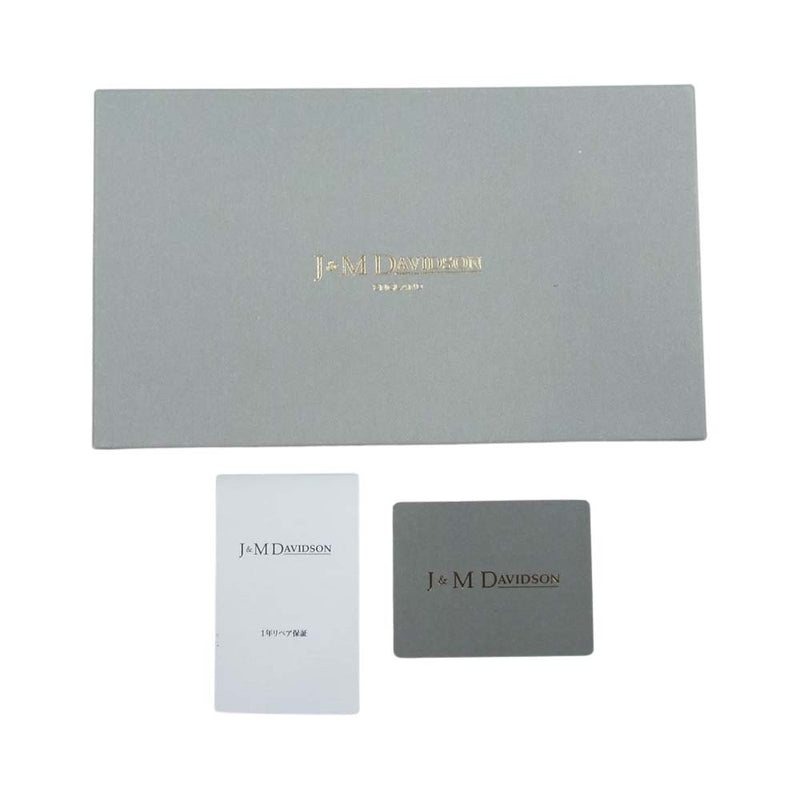 J&M Davidson ジェイアンドエムデヴィッドソン 10170 PLAIN FLAP WALLET プレーン フラップ ウォレット 長財布 グレー系【中古】