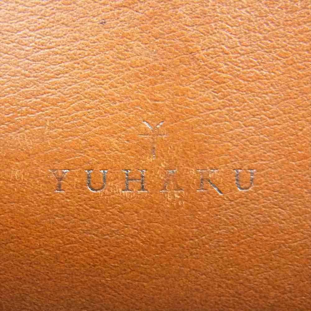 ユハク YPF110 Proof Foschia 撥水 レザー ロングウォレット 長財布 カーキ系 ブラウン系【中古】