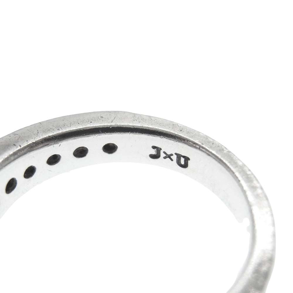 Justin Davis ジャスティンデイビス  J×U ストーン リング シルバー系 7号【中古】