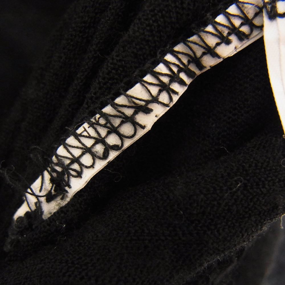 robe de chambre COMME des GARCONS ローブドシャンブルコムデギャルソン AD2000 RO-040270 花柄フロッキープリント ウールニット ワンピース ブラック系 サイズ表記無【中古】