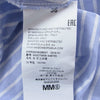 MAISON MARGIELA メゾンマルジェラ MM6 2018 ストライプ ノースリーブ ワンピース ブルー系 36【美品】【中古】