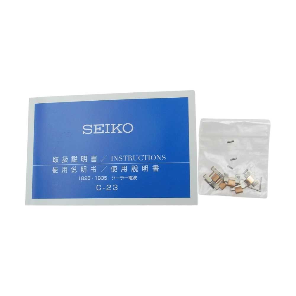 SEIKO セイコー SSQV040 LUKIA ルキア SS ステンレス ソーラー電波 腕時計 ウォッチ シルバー系 ゴールド系【中古】