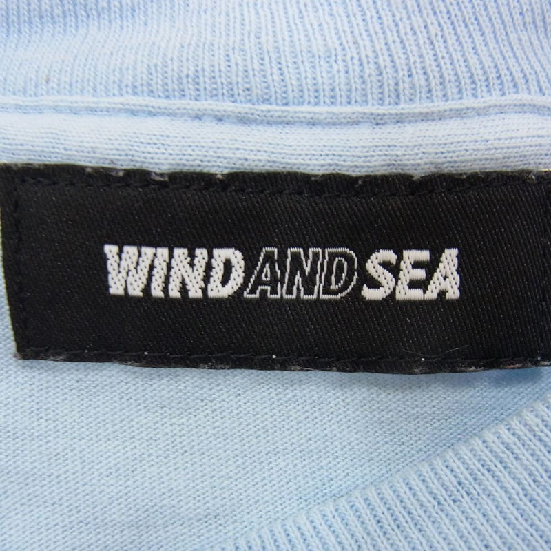 WIND AND SEA ウィンダンシー 21SS × 呪術廻戦 プリント 長袖 Tシャツ ライトブルー系 S【中古】