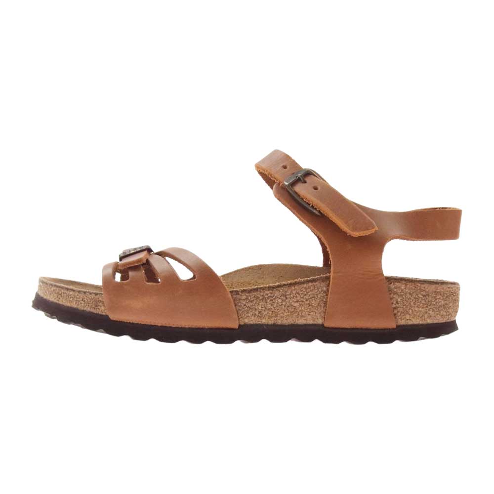 BIRKENSTOCK ビルケンシュトック BALI バリ アンクル ストラップ サンダル ブラウン系 22.5cm【中古】