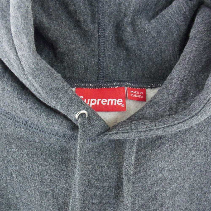 Supreme シュプリーム 21AW Box Logo Hooded Sweatshirt Charcoal ボックス ロゴ スウェット パーカー  グレー系 L【中古】