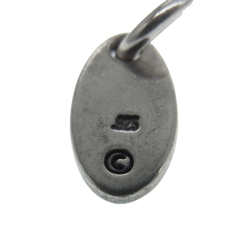 TRAVIS WALKER トラヴィスワーカー SMALL OVAL LOGO CHARM スモール オーバルロゴ ダブルクロス チャーム シルバー系【中古】