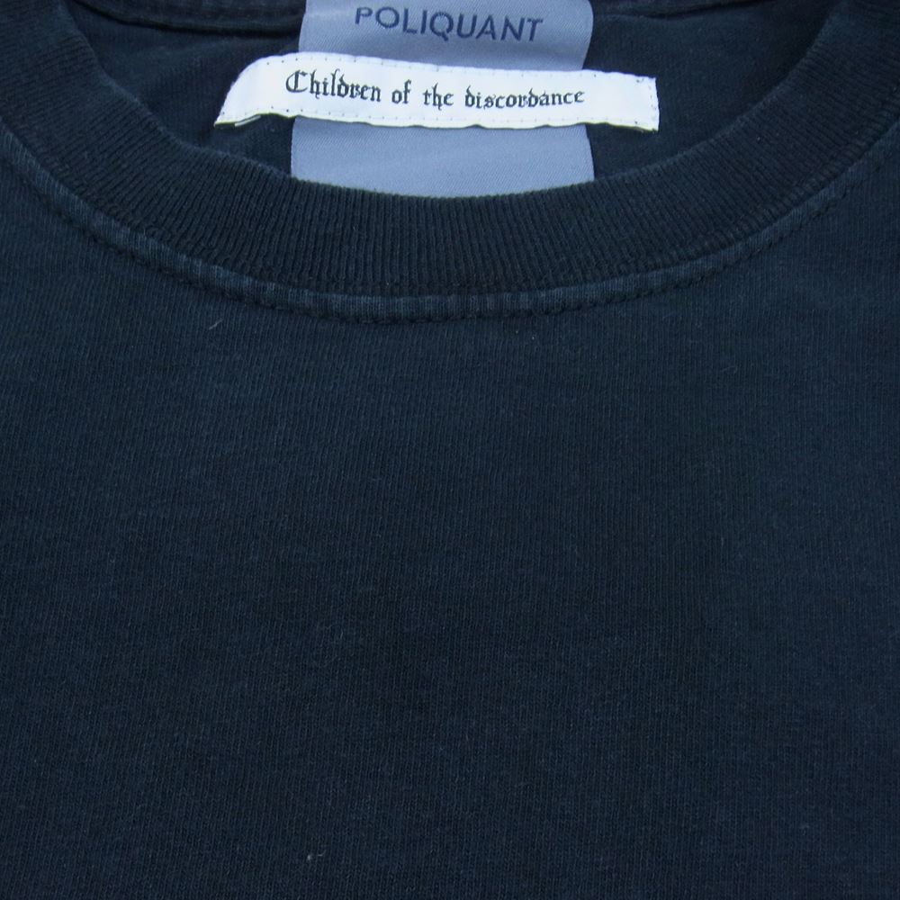 ポリクアント 20AW PQ20FW-COTD3 Children of the discordance チルドレン オブ ザ ディスコーダンス ポケット付き 半袖 Tシャツ ブラック系 2【中古】