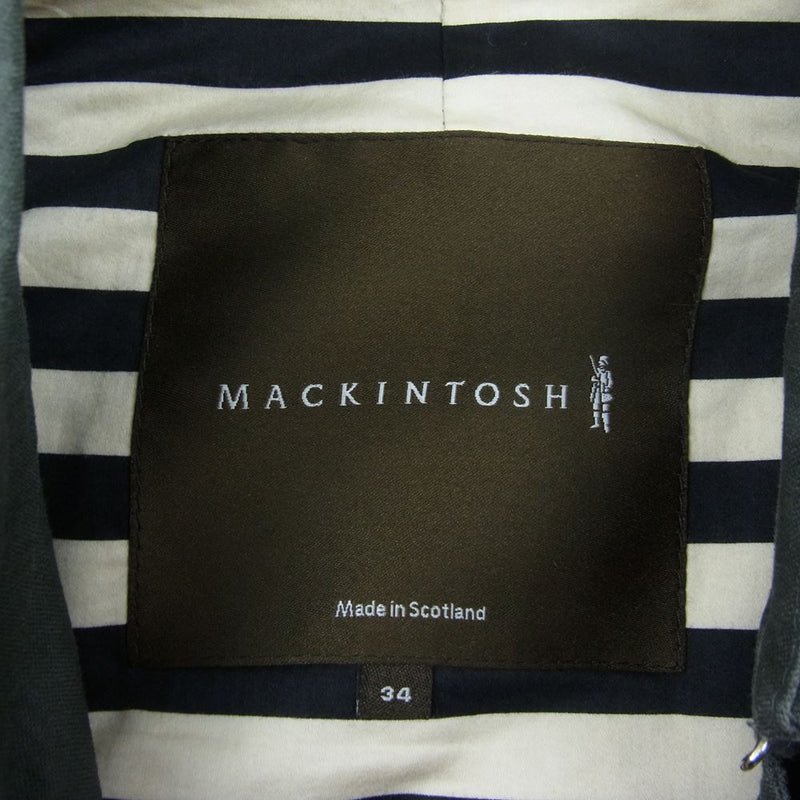 Mackintosh マッキントッシュ NO.YB リネン ベルテッド トレンチコート カーキ系 34【中古】