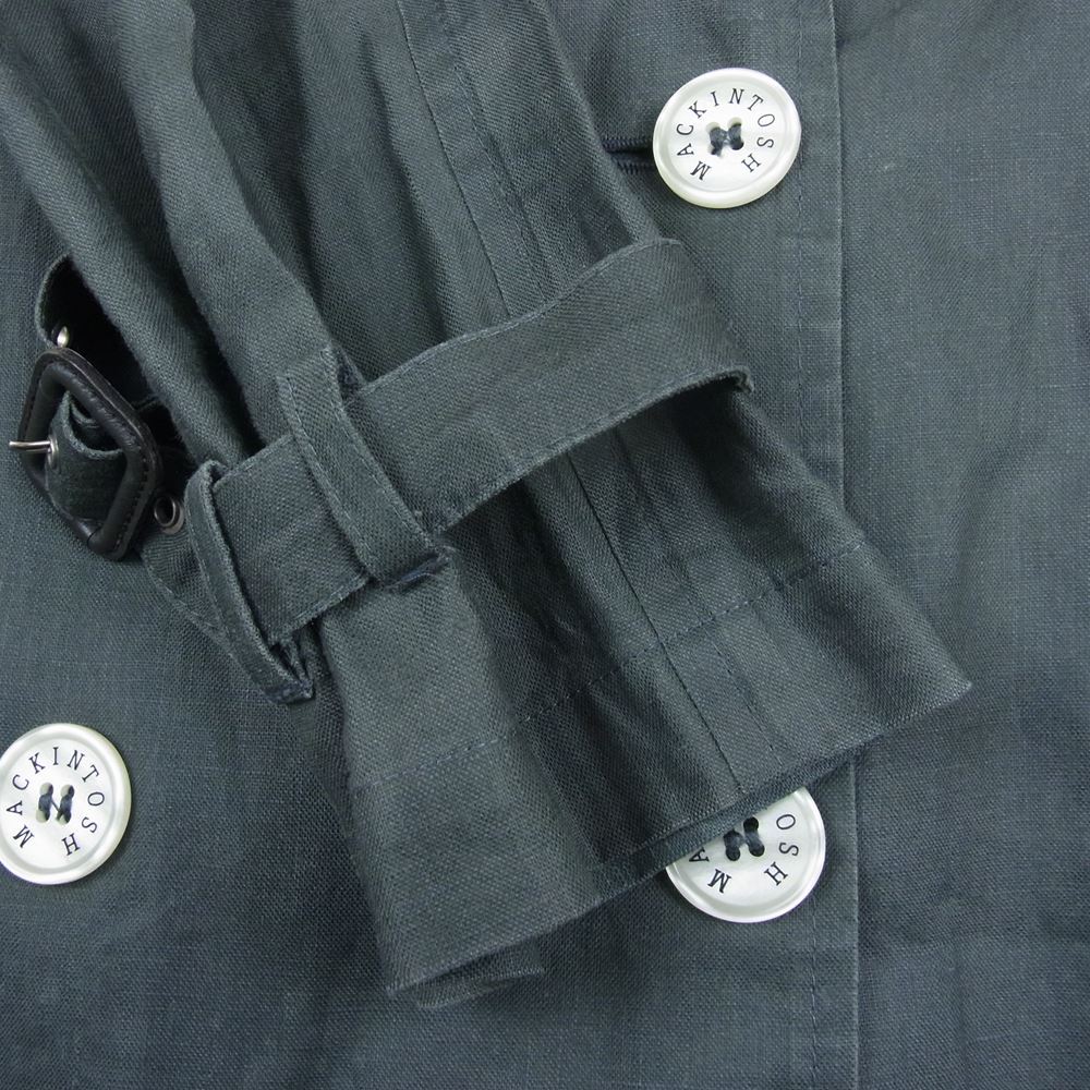Mackintosh マッキントッシュ NO.YB リネン ベルテッド トレンチコート カーキ系 34【中古】