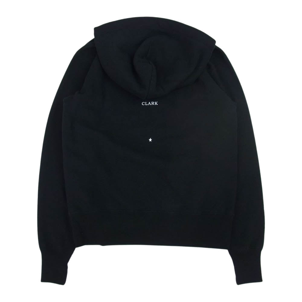 WACKO MARIA ワコマリア LARRY CLARK TULSA HEAVY WEIGHT PULLOVER HOODED SWEAT SHIRT TYPE-1 パーカー ブラック系 XS【中古】