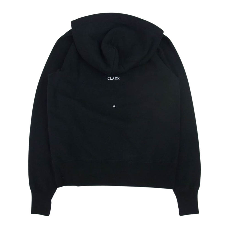 WACKO MARIA ワコマリア LARRY CLARK TULSA HEAVY WEIGHT PULLOVER HOODED SWEAT SHIRT TYPE-1 パーカー ブラック系 XS【中古】