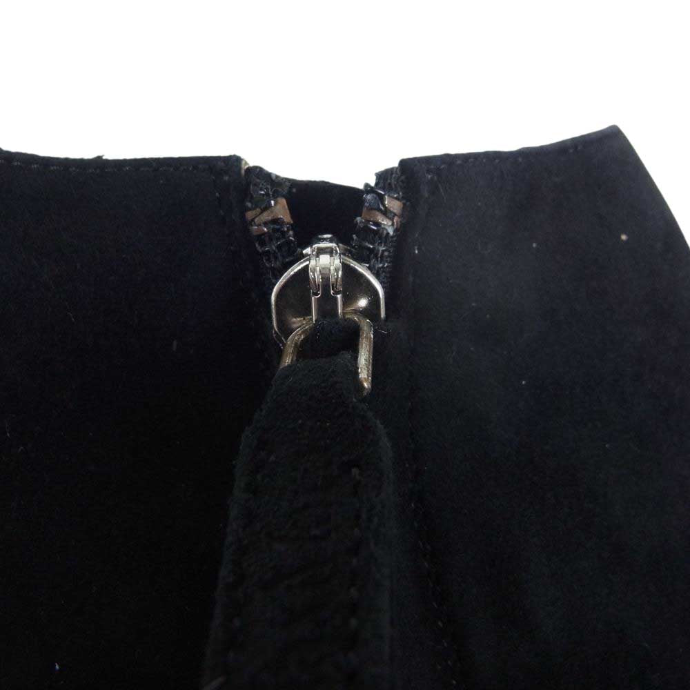 MAX MARA マックスマーラ スエード エナメル切替 ヒール ブラック系 36【中古】