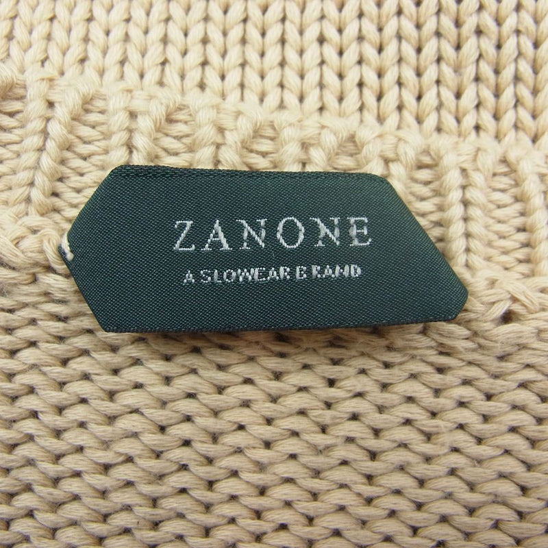 ZANONE ザノーネ イタリア製 ニット ベージュ系 42【中古】