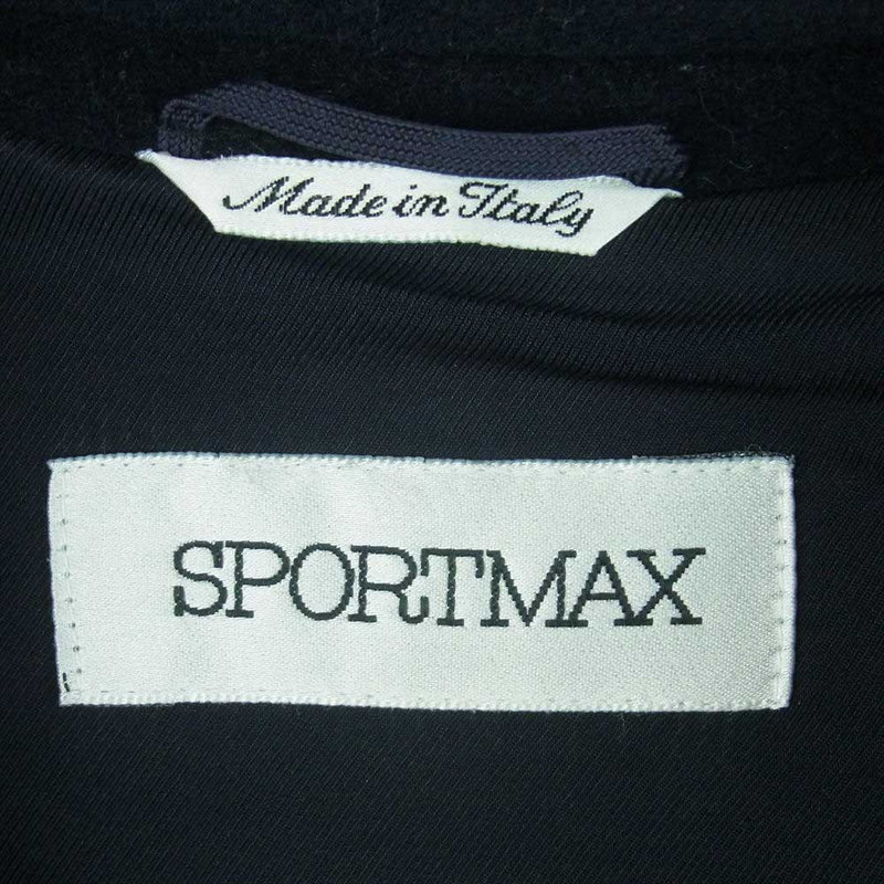 MAX MARA マックスマーラ SPORT MAX スポーツ マックス ウール コート イタリア製 ダークネイビー系 34【中古】