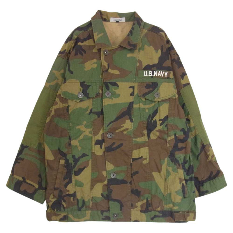 AVIREX アヴィレックス 6202045 LOOSE FIT BDU JACKET ルーズフィット ミリタリー ジャケット  カーキ系 F【中古】