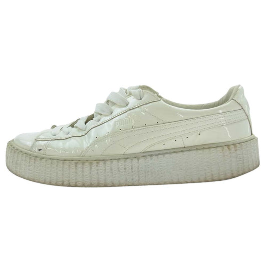 PUMA プーマ 363275-01 × Rihanna  Creepers Fenty Glossy リアーナ クリーパーズ フェンティ グロッシー ローカット スニーカー  ホワイト系 30.0cm【中古】