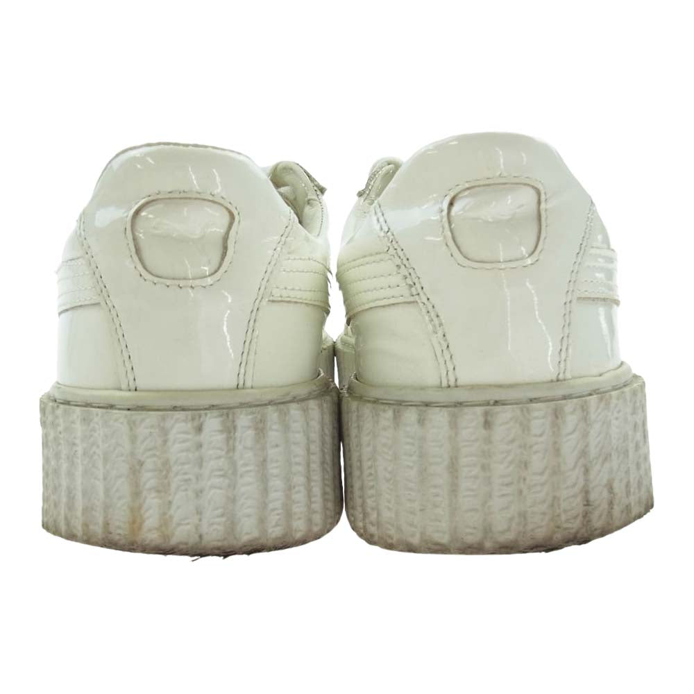 PUMA プーマ 363275-01 × Rihanna  Creepers Fenty Glossy リアーナ クリーパーズ フェンティ グロッシー ローカット スニーカー  ホワイト系 30.0cm【中古】