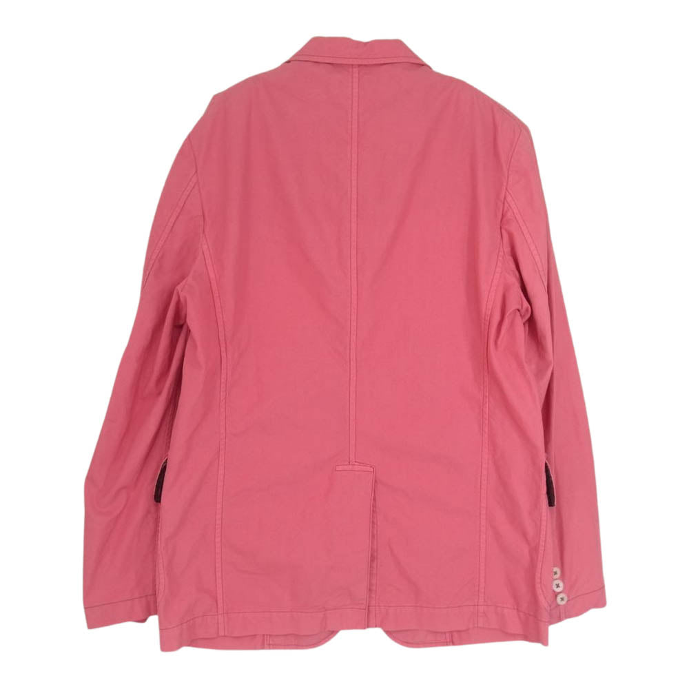 COMME des GARCONS HOMME コムデギャルソンオム AD2012 HK-J014 イタリア製 VALSTAR バルスター 製品染め テーラード ジャケット ピンク系 S【中古】