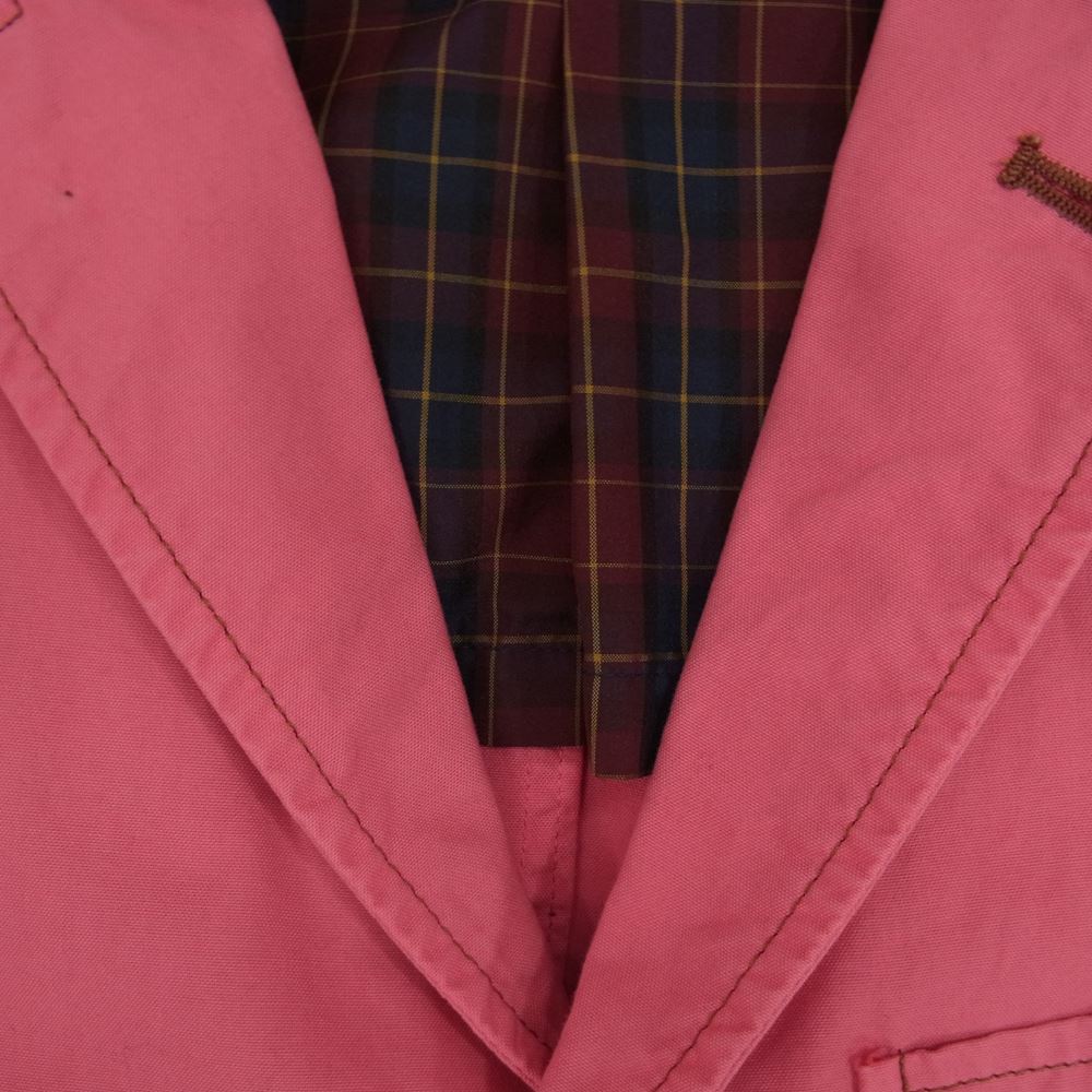 COMME des GARCONS HOMME コムデギャルソンオム AD2012 HK-J014 イタリア製 VALSTAR バルスター 製品染め テーラード ジャケット ピンク系 S【中古】