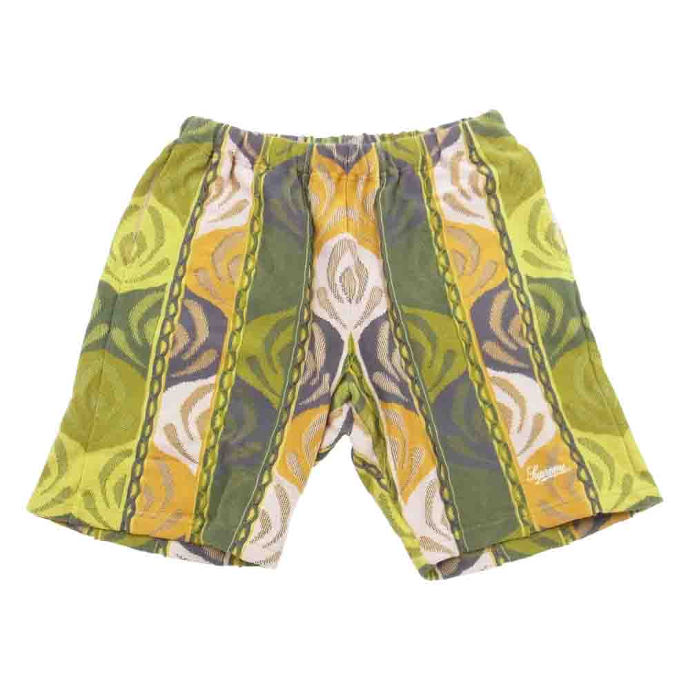 Supreme シュプリーム 22SS  Abstract Textured Knit Short アブストラクト テクスチャ ニット ショーツ ショート パンツ マルチカラー系 L【美品】【中古】