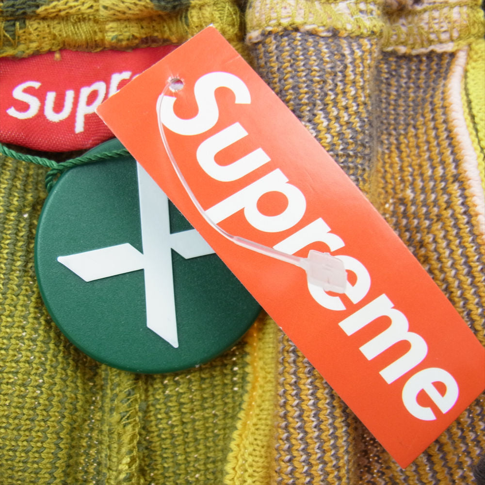 Supreme シュプリーム 22SS  Abstract Textured Knit Short アブストラクト テクスチャ ニット ショーツ ショート パンツ マルチカラー系 L【美品】【中古】