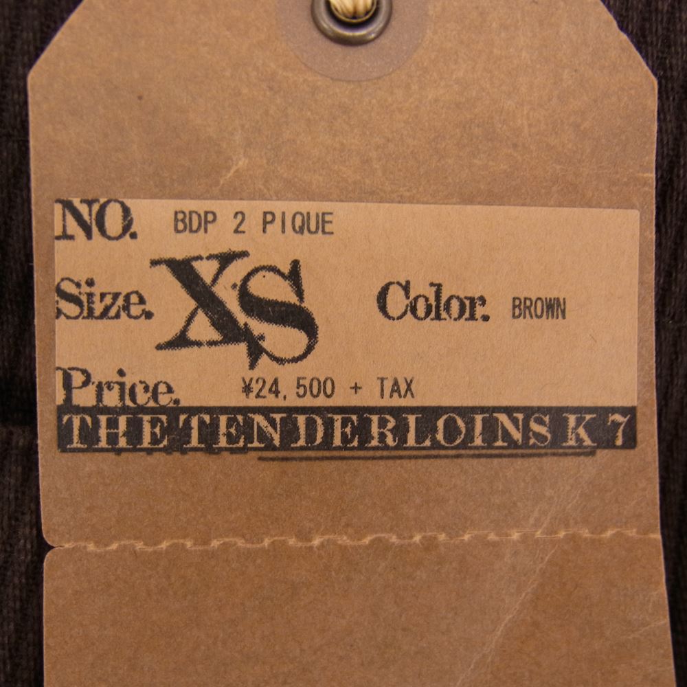 TENDERLOIN テンダーロイン BDP 2 PIQUE ピケ ワークパンツ ブラウン ブラウン系 XS【中古】