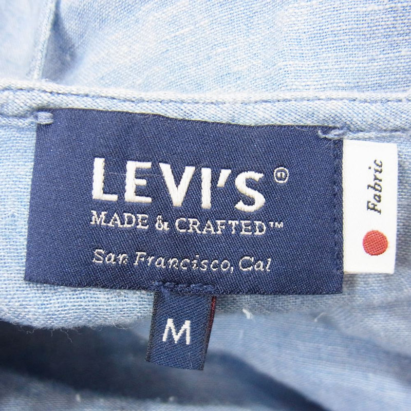 Levi's リーバイス MADE&CRAFTED RIVIERA SHIRT II SOFT BREEZE MOJ ブラウス ブルー系 L【極上美品】【中古】