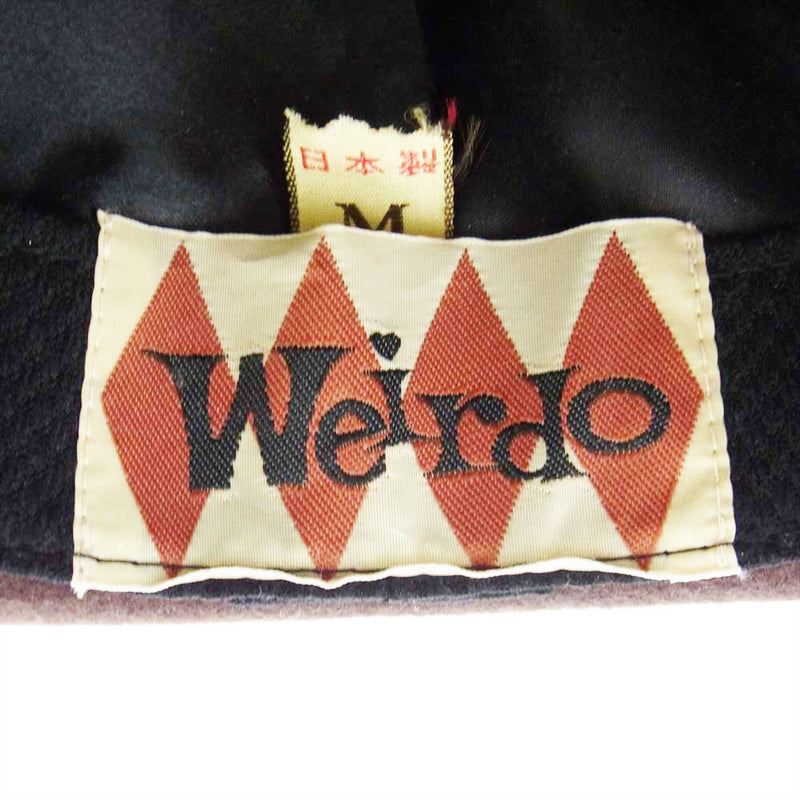 WEIRDO ウィアード 日本製 ウール 中折れ ハット  ブラウン系 M【中古】