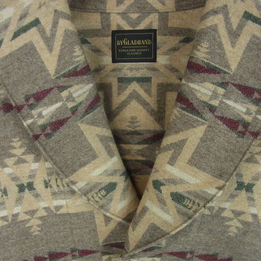 BY GLADHAND バイグラッドハンド BYGH-17-AW-07 SPIRITS JACKET LONG スピリッツ ジャケット コート グレイッシュベージュ系 S【中古】