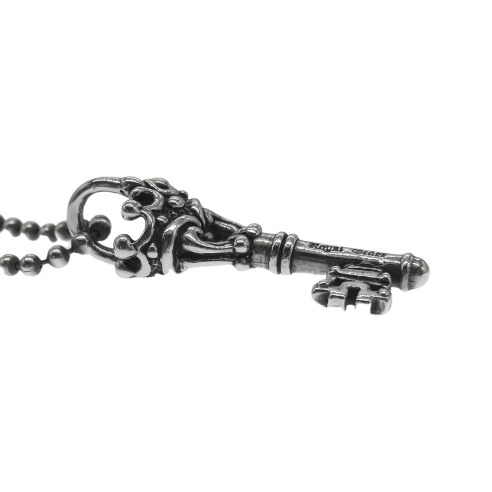 ROYAL ORDER ロイヤルオーダー KEY CROWN キー クラウン ペンダントトップ ネックレス シルバー系【中古】