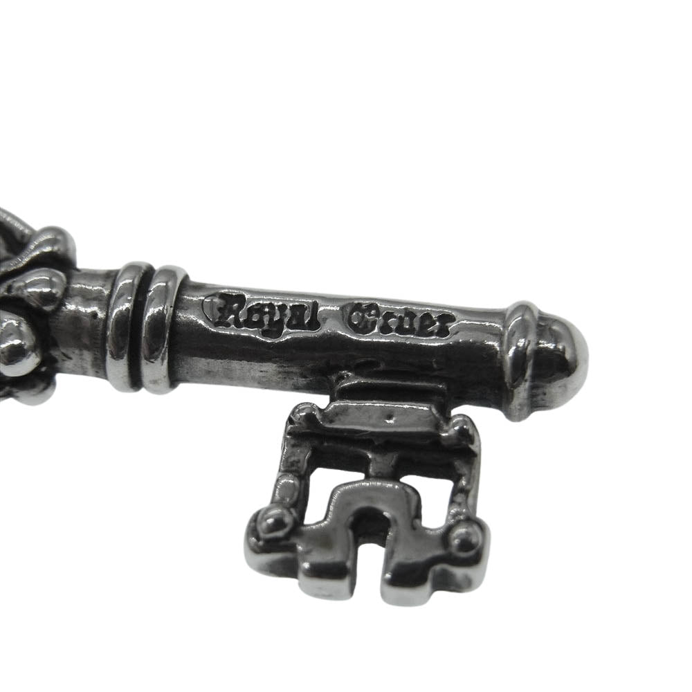 ROYAL ORDER ロイヤルオーダー KEY CROWN キー クラウン ペンダントトップ ネックレス シルバー系【中古】