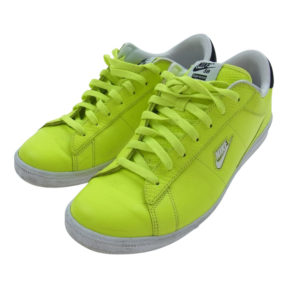 Supreme シュプリーム 13SS  556045-710  × NIKE SB TENNIS CLASSIC SUPREME VOLT ナイキ エスビー テニスクラシック ヴォルト ローカット スニーカー ライトグリーン系 28.5cm【中古】